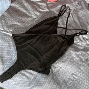 Suede Olive Bodysuit